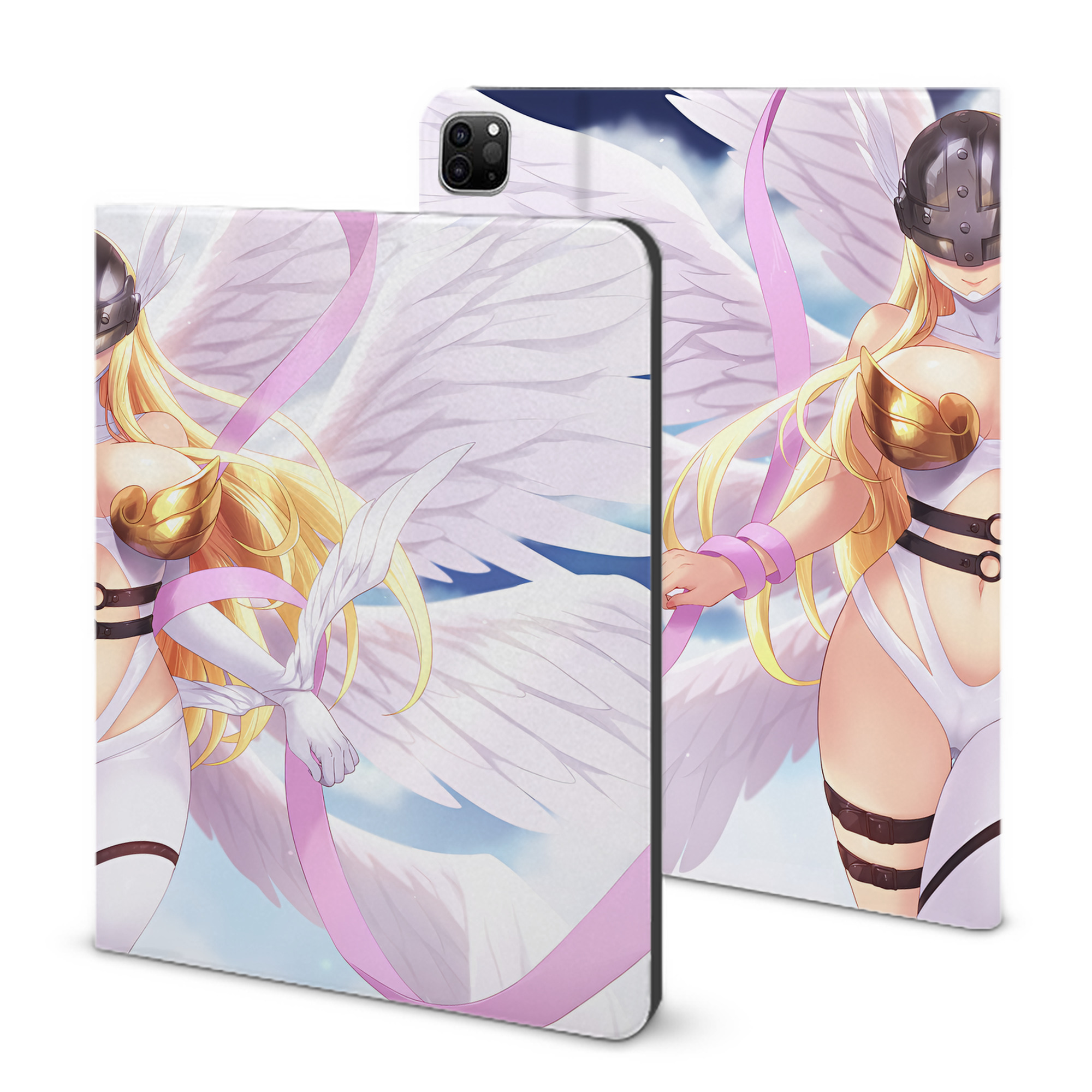 （画像用） Digimon デジタルモンスター/デジモン IPad ケース ブック型 PUレザー TPU 耐衝撃 軽量 薄型 ペン収納なし 全面保護 IPad 各モデル対応
